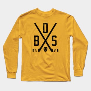 BOS Retro Sticks - Yellow Long Sleeve T-Shirt